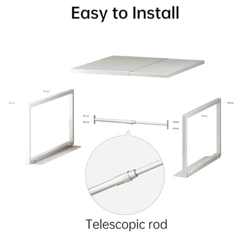 2 Tier Drawer Rack for 16.9 Deep Cabinet Organizer Rack