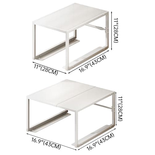 2 Tier Drawer Rack for 16.9 Deep Cabinet Organizer Rack