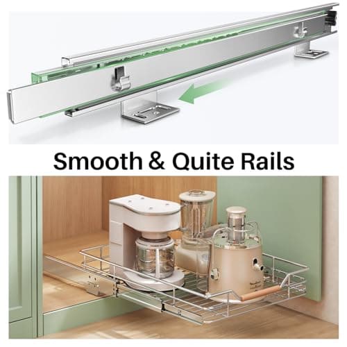 Heavy Duty Sliding Cabinet Organizer for Home Storage