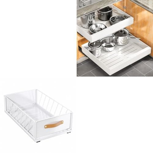 Kitstorack Cabinet Organizer Bundle with Adhesive Nano Film