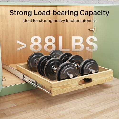 Under Cabinet Pull Out Drawer Organizer (15 Wide) - 1 Pack