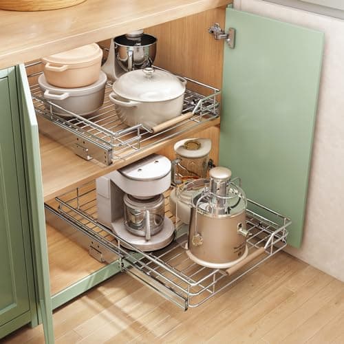 Heavy Duty Sliding Cabinet Organizer for Home Storage