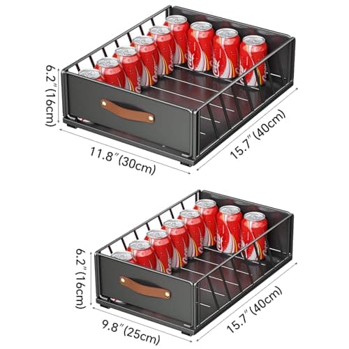 Nano Film Adhesive Cabinet Organizer with Sliding Basket for Kitchen and Bathroom