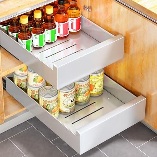 Cabinet Organizer Bundle with Adhesive Nano Film