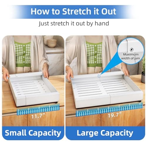 1PC Expandable Pull-Out Cabinet Organizer Bundle, 21 Deep