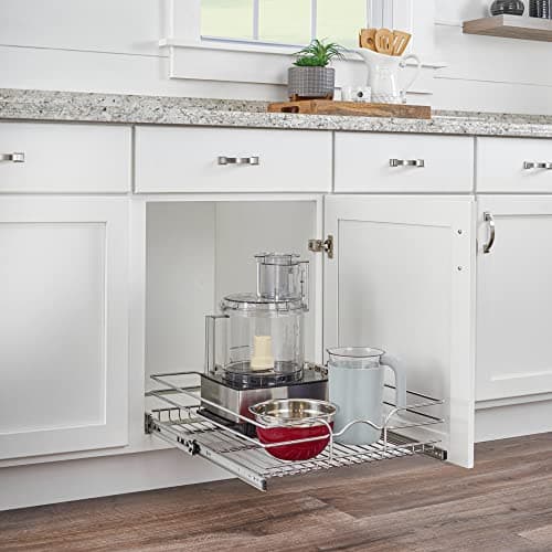Kitchen Cabinet Pull Out Shelf and Drawer Organizer Basket, 18 x 22 In, Multiple Sizes