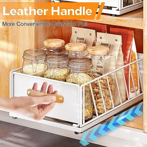 Kitstorack Cabinet Organizer Bundle with Adhesive Nano Film
