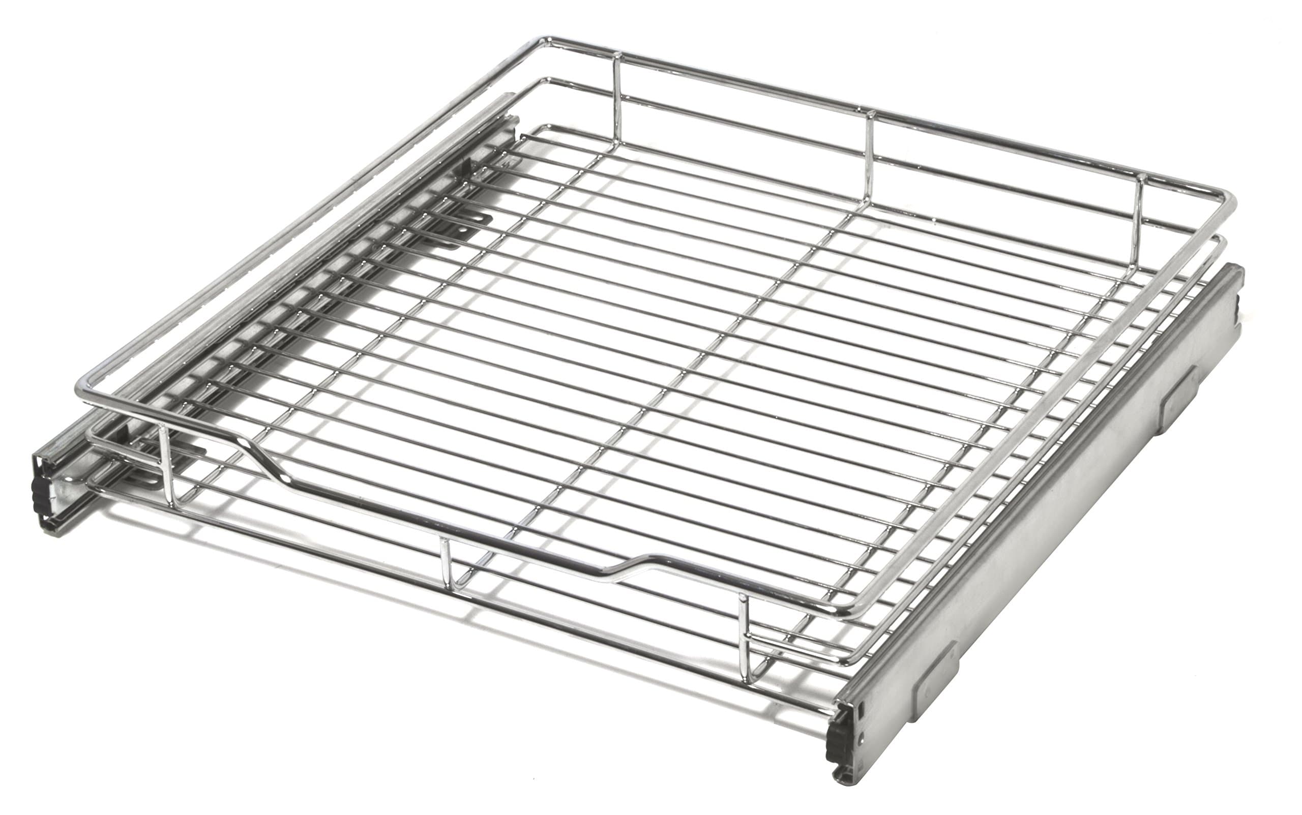Smart Design Pull Out Cabinet Shelf - Medium - Chrome
